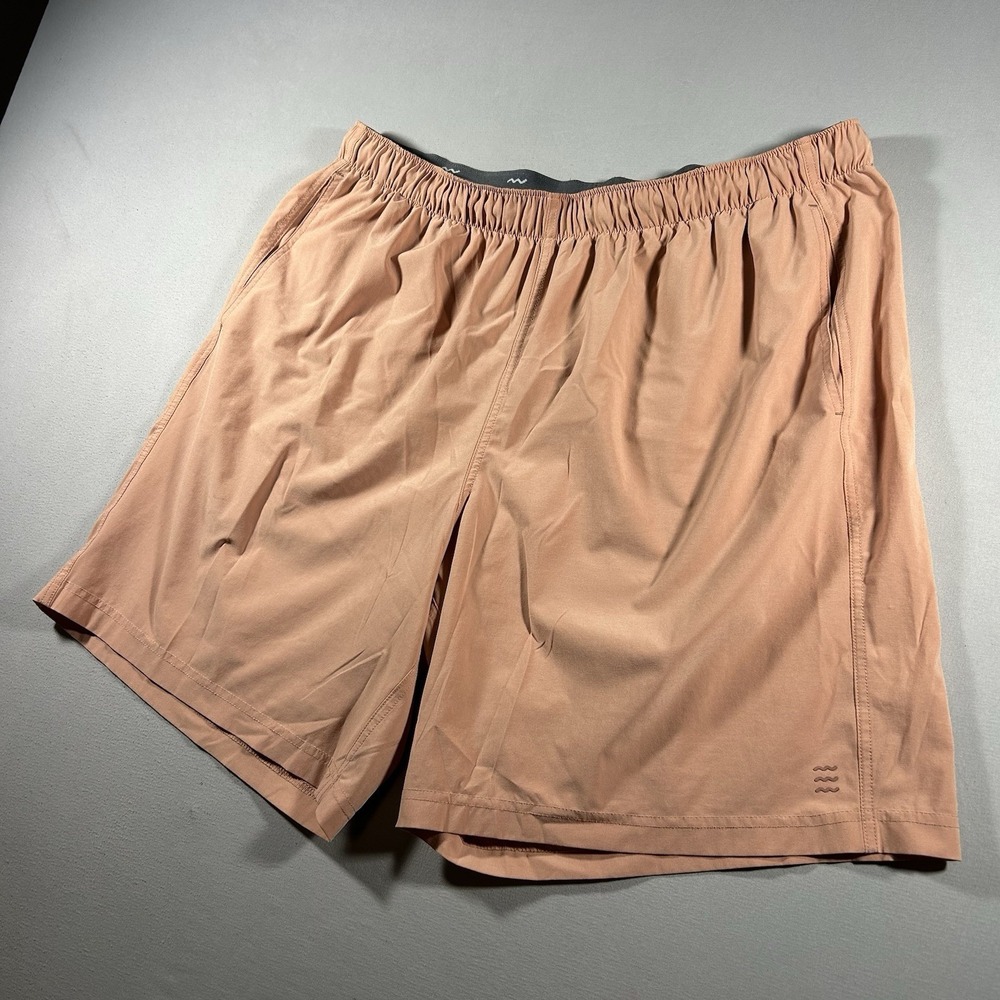 Free Fly Mens Breeze Shorts Peach Coral 8in Stretch Woven UPF 50+ Quick Dry XXL - Picture 1 of 6